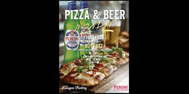 Every Monday: 2-4-1- Romano Flatbread Pizza and Beer