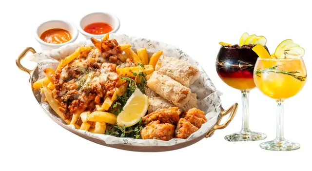 小食拼盤 + 2杯飲品 ($298) - 65折